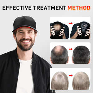 หมวก/แคปเลเซอร์บำบัดด้วยแสงสีแดง 660nm 850nm สำหรับการเจริญเติบโตของเส้นผม  รับทำโลโก้ตามสั่ง สำหรับผู้ชาย/ผู้หญิง - Product Image 5