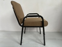 Silla de Iglesia Moderna Apilable para Pastor, Silla de Púlpito con Brazos, Reposabrazos Enlazables Duraderos, Sillas de Conferencia para Iglesia
