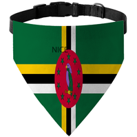 Bandana triangulaire personnalisée avec drapeau de Chuuk pour animaux de compagnie, collier en nylon réglable pour les compétitions canines et les promenades quotidiennes