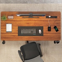 Bureau de jeu moderne ergonomique pour ordinateur de bureau à domicile avec éclairage RVB