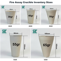 Creusets en argile réfractaire pour essais au feu, pour laboratoire minier, fusion d'or