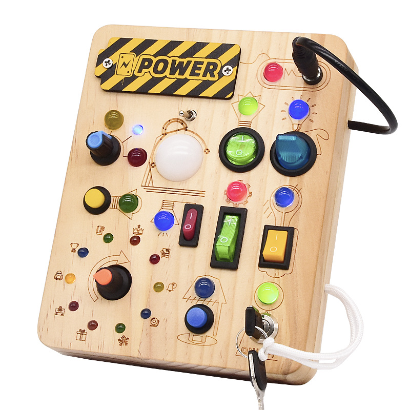 Intelligent LED circuit wooden toy