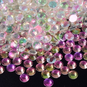 OLeeya Factory Wholesale High Quality Glass Stone Flat Back Cold Fixation Non Hot Fix Crystal Rhinestone for Nails - Product Image 4