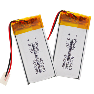 사용자 정의 <span class=keywords><strong>402040</strong></span> 300mah 600mah 3.7v 리튬 폴리머 배터리 리튬 이온 셀 충전식 배터리 Lipo 배터리 - Product Image 2