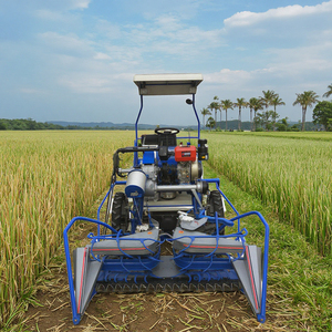 Équipement agricole manuel à quatre roues Presse à balles Reaper Binder Harvester Machine pour l'herbe de grain de blé en Inde - Product Image 1