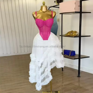 Ensemble 2 pièces pour femmes, haut décontracté et jupe asymétrique en maille, tendance - Product Image 5