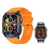 Smartwatch con Torcia, Impermeabile IP68, Batteria da 1000mAh, Ampio Schermo IPS, Monitoraggio del Sonno, Robusto Orologio Intelligente per Attività all'Aperto