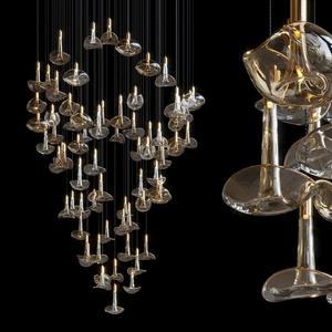 Candelabros de <span class=keywords><strong>Cristal</strong></span> Luminosos para Hoteles, Cafeterías, Decoraciones Artísticas de <span class=keywords><strong>Cristal</strong></span>, Villas, Lugares de Lujo, Salones de Té - Product Image 4