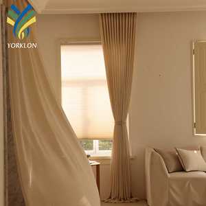 Sang trọng hiện đại nhà cửa sổ Sheer Rèm cửa màn Linen lụa cotton với tre Mô hình phòng khách phòng ngủ bệnh viện bóng râm sử dụng - Product Image 2