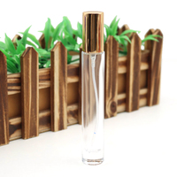 Bouteilles de parfum Vintage à fond épais, 10ml, Mini bouteilles de parfum rondes et transparentes rechargeables, échantillon de bouteilles de parfum en verre