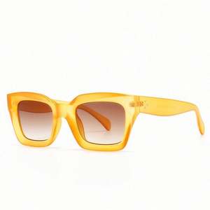 Lunettes de soleil rectangulaires vintage à grande monture UV400 avec logo personnalisé, très vendues pour femmes - Product Image 2