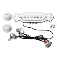 Ensemble de micros pré-câblés pour guitare acoustique avec boutons de volume et de tonalité