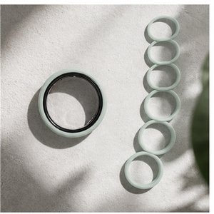 Coque de protection en silicone tressé pour Oura Ring 4 Gen 3, avec logo personnalisé, design corde tressée, confortable et mince - Product Image 3