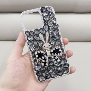 Cho Cô Gái Long Lanh Bling Kim Cương Pha Lê Cứng PC Sang Trọng Thẩm Mỹ Điện Thoại Di Động Trường Hợp Cho Iphone16 15 14 13 - Product Image 4