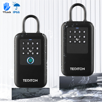 Cajas de Seguridad con Cerradura Inteligente TTlock, Impermeables IP65, sin Llave, Modelo K5F, con Lector de Huellas Dactilares, Código y Chip, para Airbnb y Hoteles