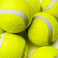 Balle de tennis pour chien, jouet à mâcher pour animaux de compagnie, balle d'entraînement très élastique pour nettoyer les dents du chien, jeu interactif