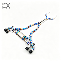 Système d'échappement en alliage de titane poli miroir de haute qualité pour BMW X5M/X6M F95/F96 S63, épaisseur 1,5 mm