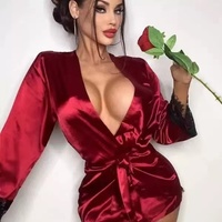 X2121 le prix le plus bas transparent cils dentelle Lingerie nuisette pour lune de miel Femme pyjamas Sexy Robes tache vêtements de nuit pour femmes