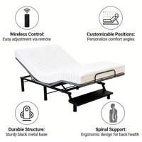Lit électrique intelligent pliable moderne en fer, inclinable et réglable, avec soutien pour soulager la pression, idéal pour hôtels, villas, écoles, confort personnalisable