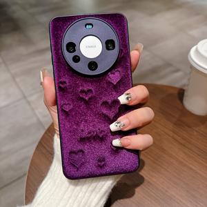 Coque de téléphone en peluche Velvet Small Love pour MATE60 Full-Covered Drop-Resistant Protective Mate New Style - Product Image 2