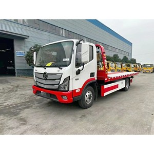 Foton Aumark One-Tow-Two Diesel New Manual Wrecker 4x2 <b>Flatbed</b> Rescue Vehicle Urban Road Recovery <b>Truck</b> - Product Image 1