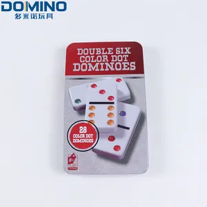 Personalizado domino preto e branco para preto e ouro conjunto domino da fábrica domines