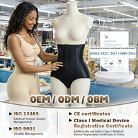 Faja colombiana moldeadora postparto al por mayor, shorts levanta glúteos con cremallera, realzador de cadera, faja de cintura alta.