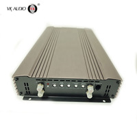 Amplificateur de voiture monoblock de classe D 2000Wrms avec crossovers, télécommande filaire pour l'audio de voiture, SPL, dominante en basses