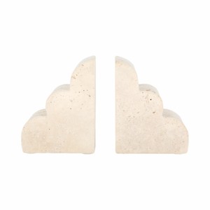 Fermalibri in travertino a forma di nuvola per scaffali, decorazione per la casa, accessorio funzionale per la libreria. - Product Image 6