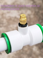 Buse d'arrosage automatique universelle réglable, raccord rapide PPR non thermofusible, raccord rapide PVC en T, raccords de tuyauterie PE en plastique