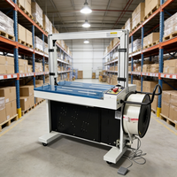 Machine de cerclage automatique pour l'emballage de cartons, bande PP de 5 mm, machine de cerclage électrique à table haute