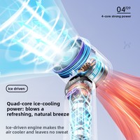 Ventilateur portable USB sans pales, mini ventilateur de bureau électrique, puissant flux d'air à grande vitesse, ventilateur à main en plastique ABS