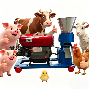 Machine à granulés électrique flottante automatique pour aliments du bétail, machine de traitement des aliments pour animaux, machine à granulés pour poulets, oies, porcs, petites machines à granulés d'aliments - Product Image 1