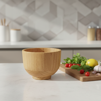 Bol à salade en bois frais de qualité supérieure, artisanal, écologique, pour salades, fruits, aliments, noix