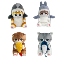 Peluche chat Mofusand Fushandi YE618 authentique, jouet en peluche japonais mignon, poupée chat de dessin animé mignonne