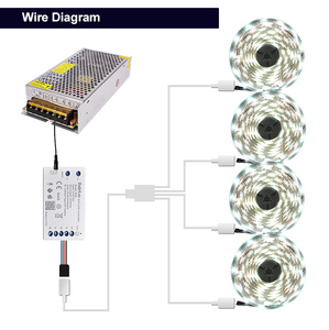 Hotook OEM kho mẫu miễn phí giá rẻ giá linh hoạt COB 12V 5050 RGB 5 mét không thấm nước thông minh Luces <span class=keywords><strong>Led</strong></span> Strip ánh sáng với từ xa - Product Image 6