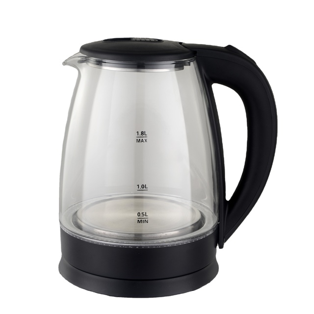 Factory Price Glass Electric Kettle 1.8L Electric Kettle Blue LED Household Kettle for Home Hotel Use