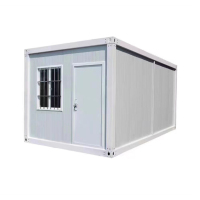 Maison préfabriquée portable mini prête à l'emploi, conteneur pliable imperméable, maison mobile pour bureau, hôtel, centre commercial, design moderne