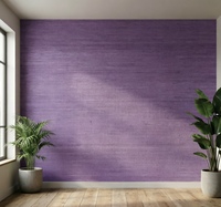 Revêtement mural en sisal violet naturel de haute qualité Mywind, papier peint en toile de jute uni moderne pour hôtel, villa, boutique, décoration