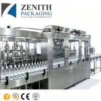 Machine de remplissage et de scellage d'eau en bouteille entièrement automatique trois-en-un / Fonctionnement efficace et peu encombrant / Précision élevée de 1 mm