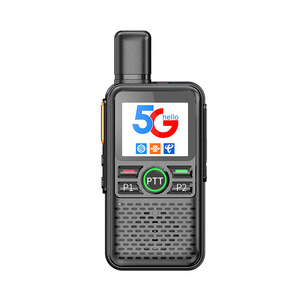 Talkie-walkie 5G POC V5 Noir Batterie 5000mAh Réseau 5G4G3G2G Communication longue portée pour hôtels restaurants - Product Image 1