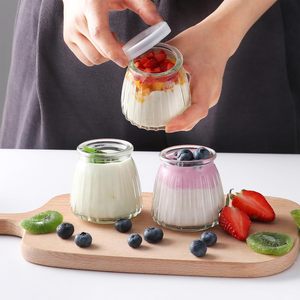Pack De 9 Tarros De Vidrio Transparente 300 Ml Con Tapa - Para Yogur, Mermeladas, Postres, Decoración, Aptos Microondas Y Lavavajillas