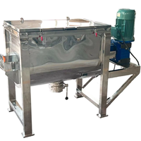 Mélangeur à ruban pour poudre de lessive sèche, qualité chimique et alimentaire, avec moteur et boîte de vitesses en SUS316L
