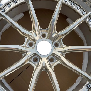 Jantes forgées LZT-574 en 2 parties, en aluminium 6061-<span class=keywords><strong>T6</strong></span>, style rétro à mailles, compatibles Volvo <span class=keywords><strong>V90</strong></span> V60 S90 5x108, jantes en alliage avec lèvre usinée or sur mesure - Product Image 6