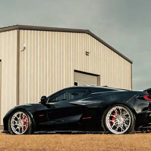 Rines Deportivos SAiLen de Aleación Forjada Personalizados, Diseño Cóncavo, PCD 5x112/5x120/5x114.3, 20-24 Pulgadas, Acabado Negro Semi-Brillante para Audi - Product Image 3