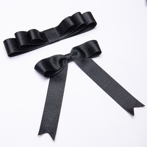 โบว์ริบบิ้นผ้าซาตินขนาด 3 นิ้ว แบบกำหนดเอง พร้อมสายรัดแบบบิด สำหรับตกแต่งห่อของขวัญ โบว์ริบบิ้นโกรเกรนสำเร็จรูป มี 245 สี - Product Image 5