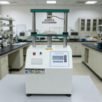 Machine d'essai de compression de noyaux de papier légers (120 kg) avec conversion multi-unités de force et de déplacement