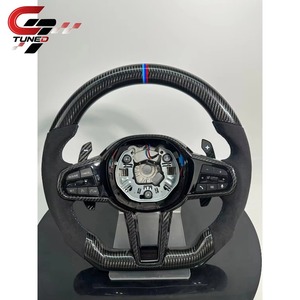 Volant en fibre de carbone pour <span class=keywords><strong>BMW</strong></span> F40 F44 G20 G22 G23 G26 G29 G42 M240i M340i G30 G32 G01 G02 G05 G06 G07 G14 G15 G16 G11 - Product Image 1