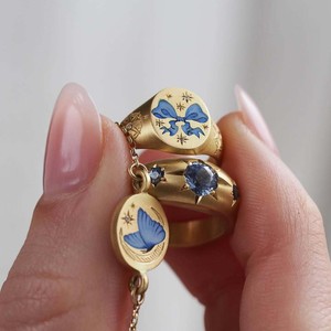 Nouveau collier pendentif tendance pour femme, style européen et américain, en acier inoxydable <span class=keywords><strong>Baresi</strong></span>, luxe léger, avec fleurs peintes et cœur - Product Image 4