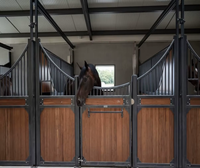 Écuries portables pour chevaux de style européen, en bambou haute densité, sur mesure, 13x13 pieds, maison temporaire pour chevaux, garantie 2 ans Seepoem